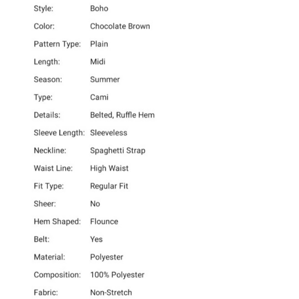 NEW Plus Belted Cami Dress - Picture 7 of 9